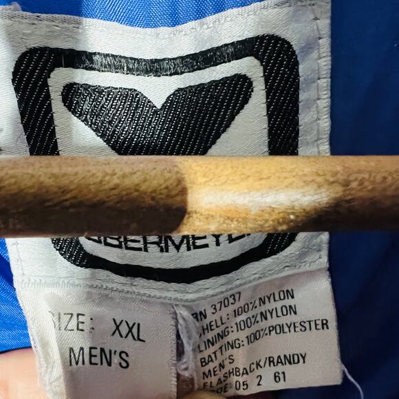 Obermeyer Full Zip Snap Ski Jacket Winter Coat Blue Men - XXL - Picture 5 of 6